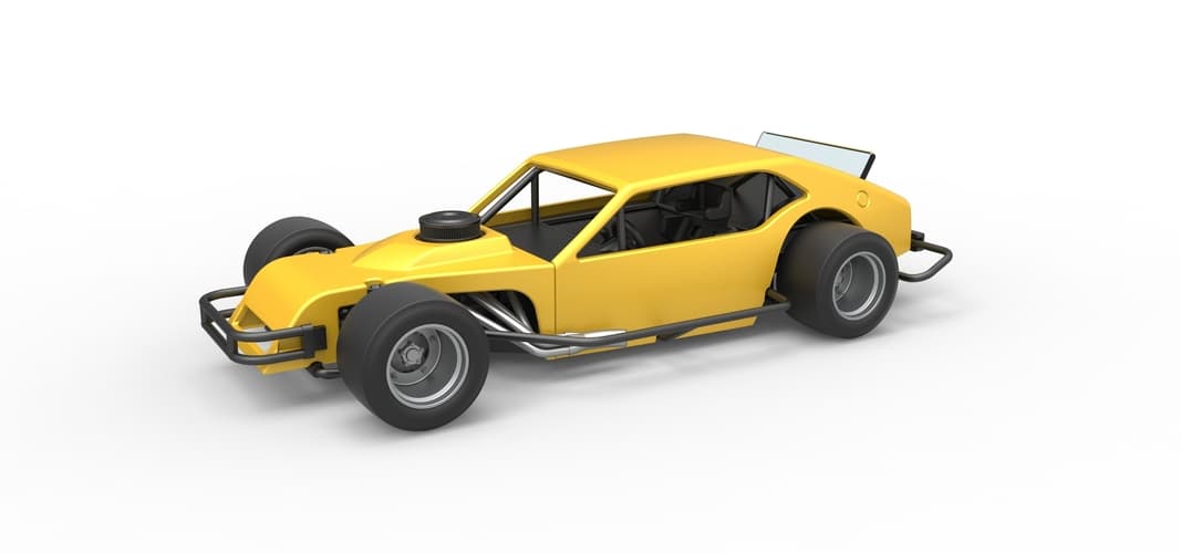 Vintage Asphalt Modified stock car V2 Scale 1:25