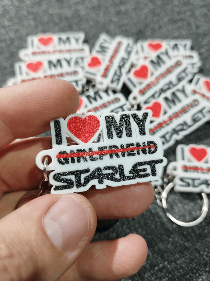 Keychain I love my starlet
