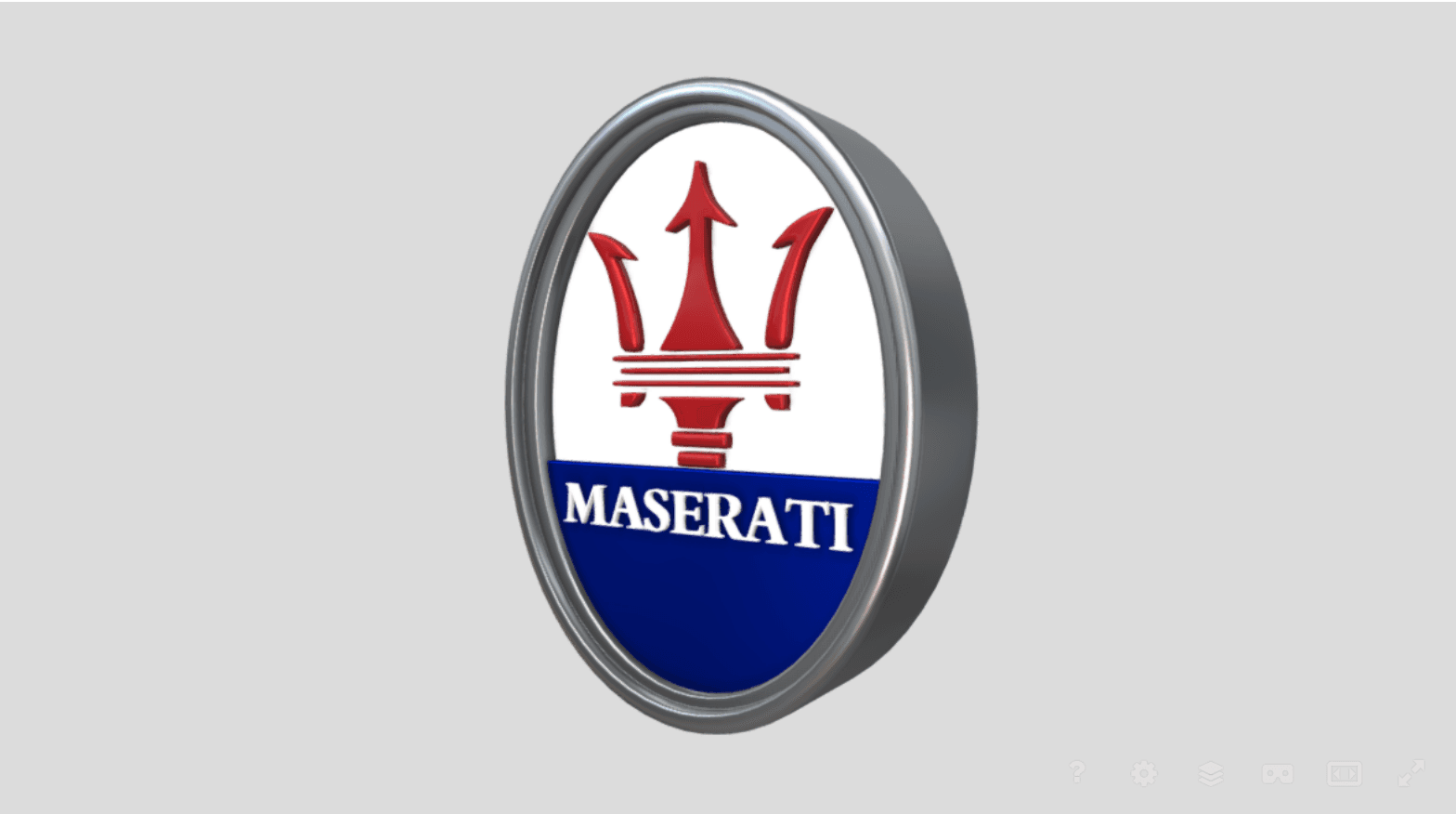 Logo MASERATI  3d