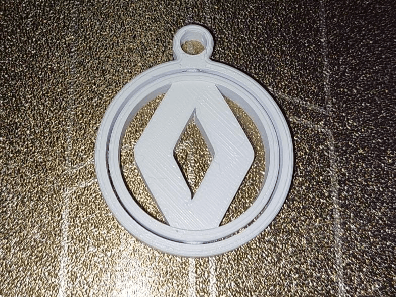 Renault Old Logo Gyro Keychain gimbal 1992 - 2021