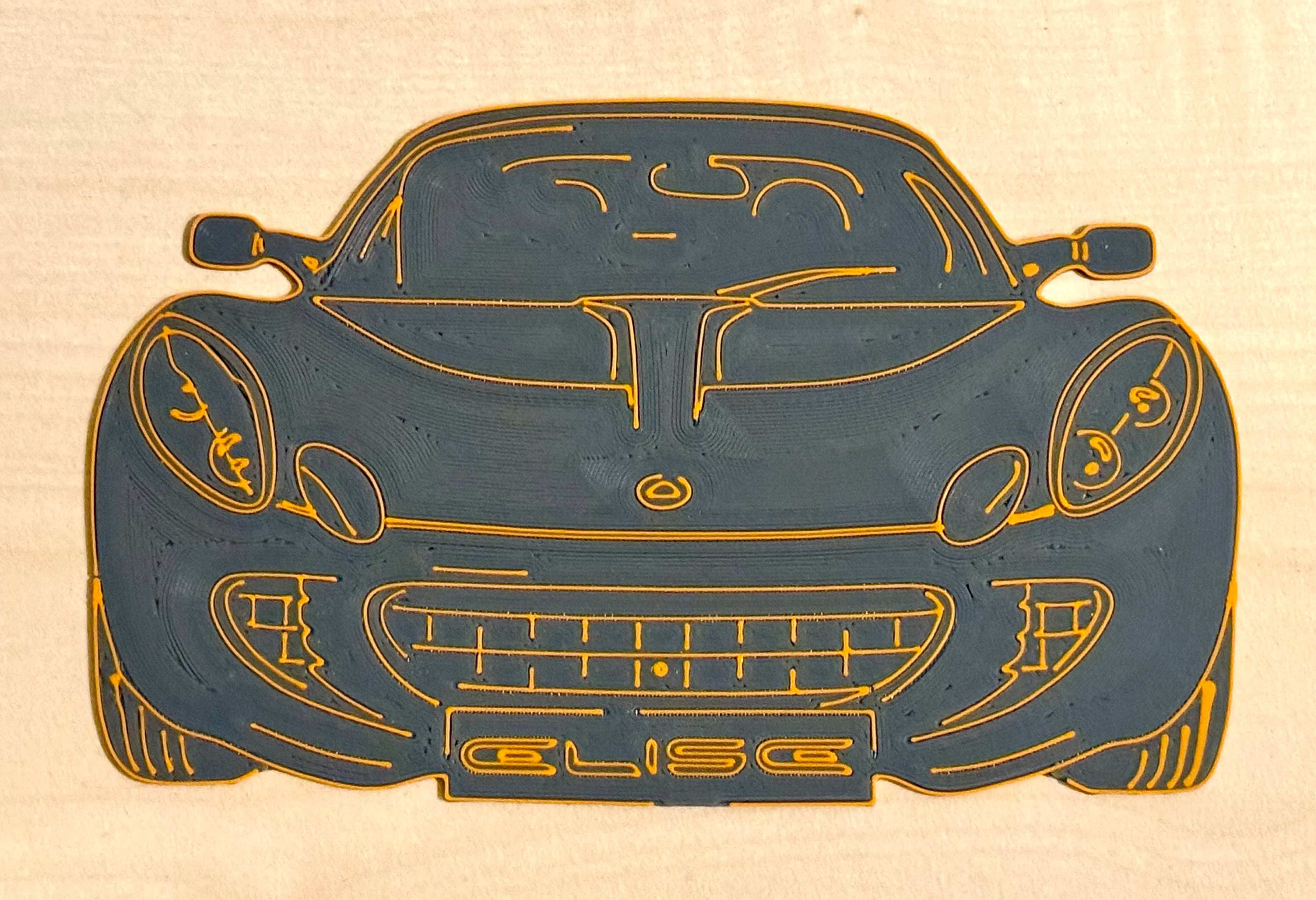 Sleek Lotus Elise Front Silhouette (no MMU/AME)