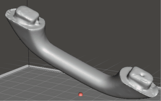 Ford Ranger 2017 front right handle 3D-Scan