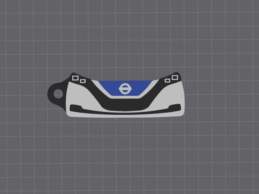 Nissan Leaf ZE1 Keychain