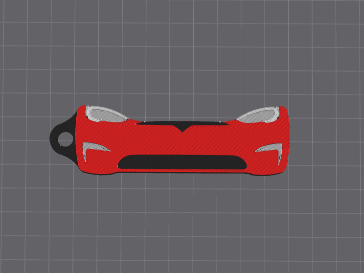 Tesla Model S Keychain