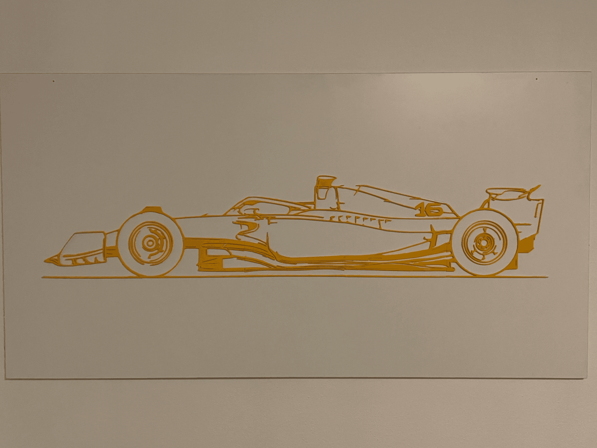 Ferrari F1 wall art