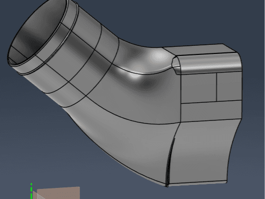 190E cold air intake airbox router for m103 engine