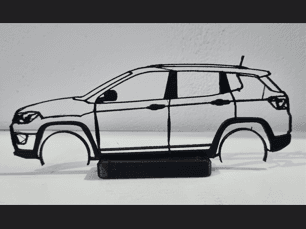 wall art 2D Jeep Compass