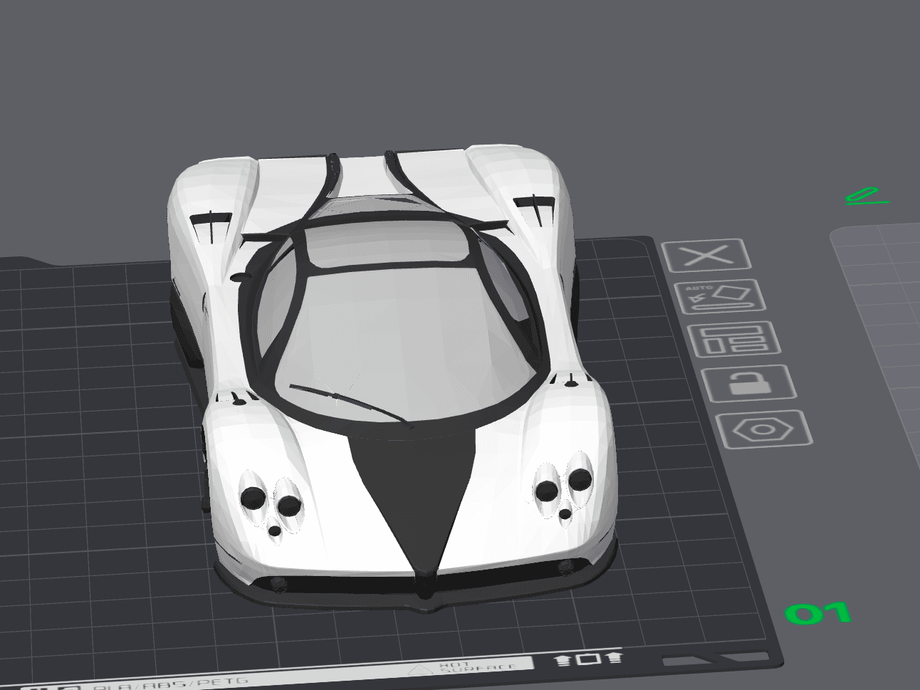 Pagani Zonda rc car shell remix