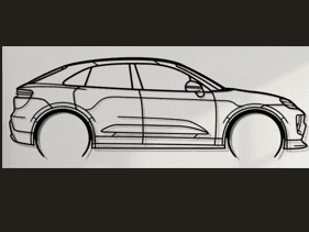Silhouette Porsche Macan 