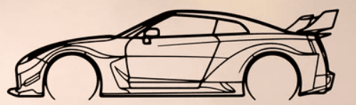 Nissan GT-R R35 Liberty Walk Wall Art