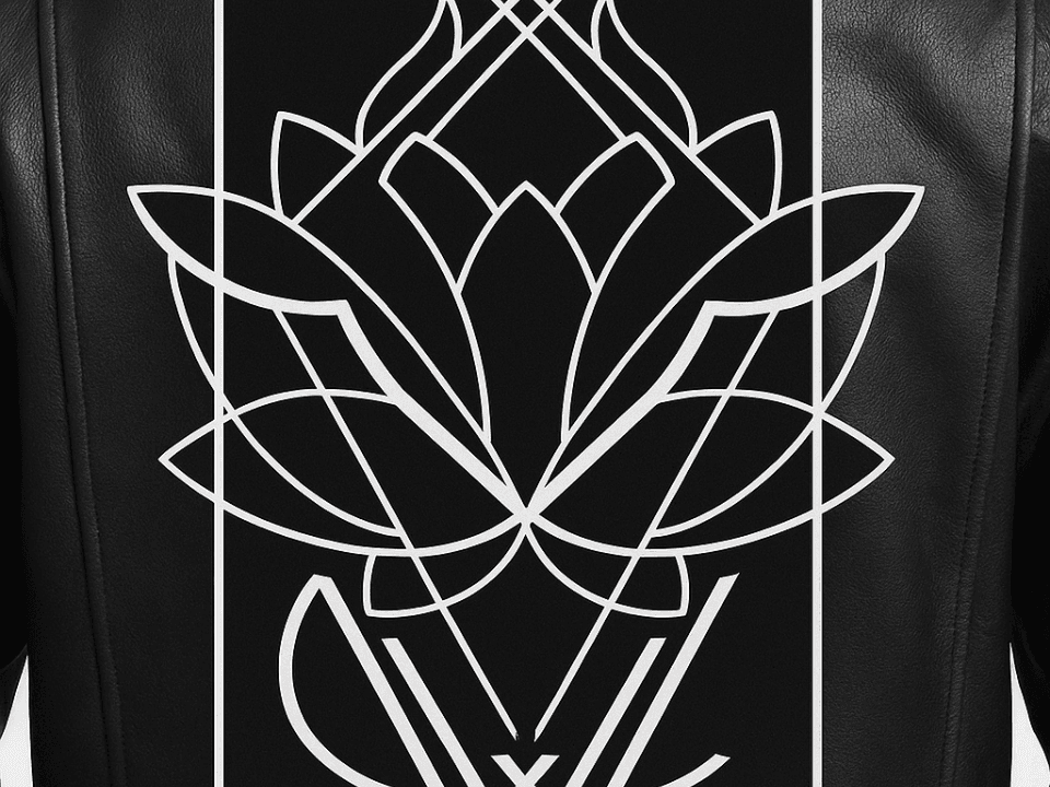 Witte lotus sleutelhanger ontwerp