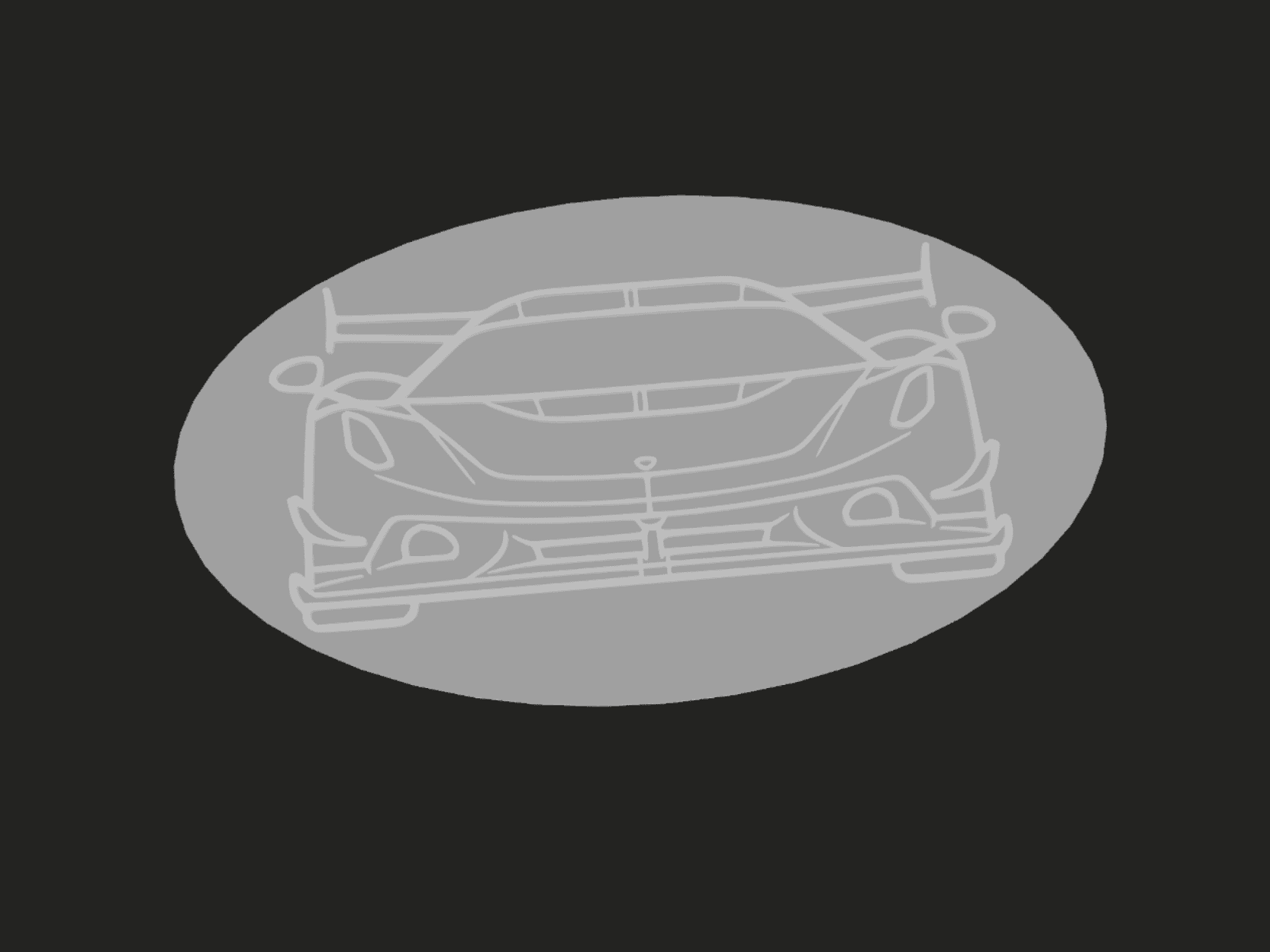 Koenigsegg Jesko front wall art