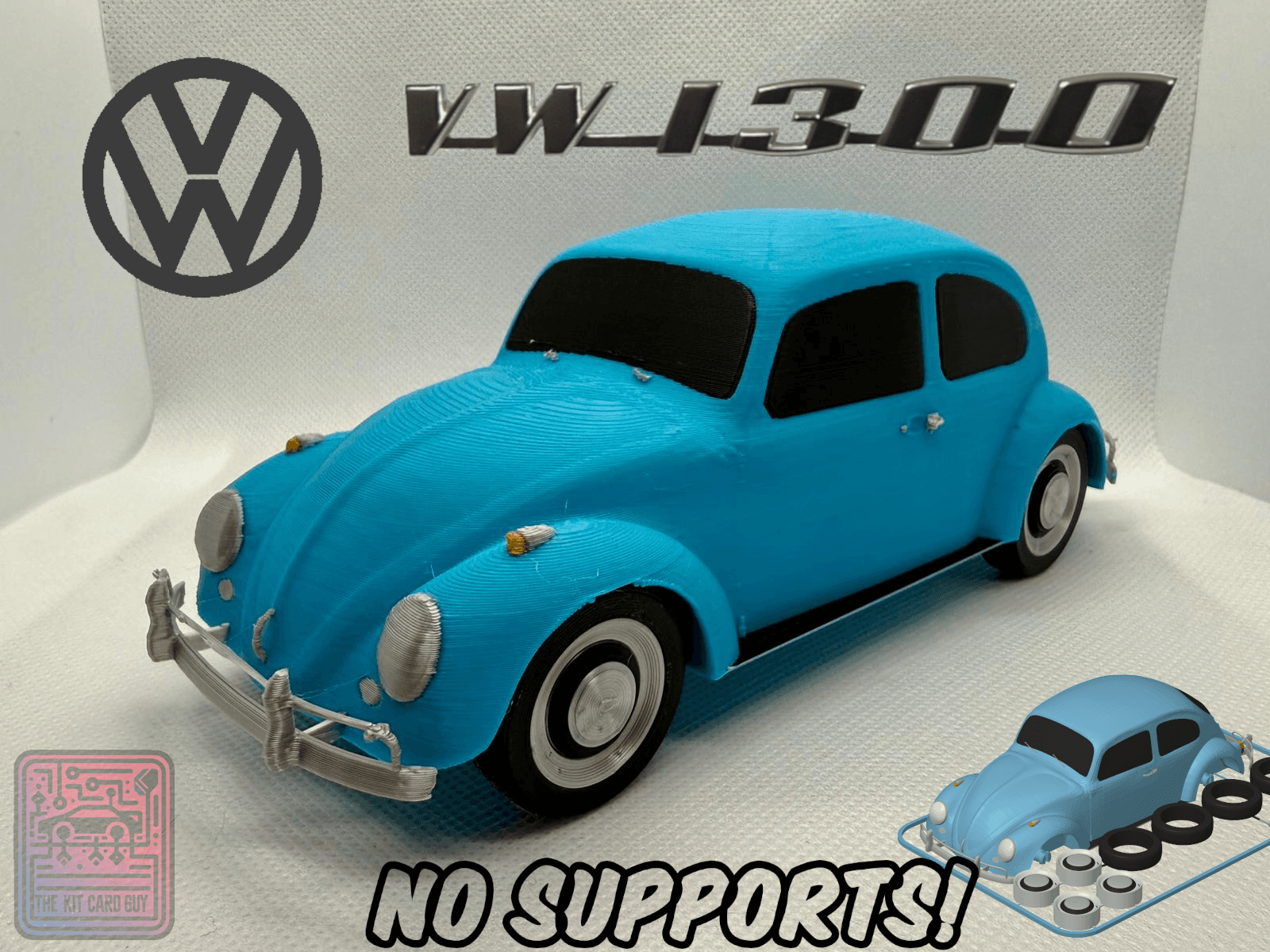 VW Beetle Käfer Kit Card (1:24 scale)