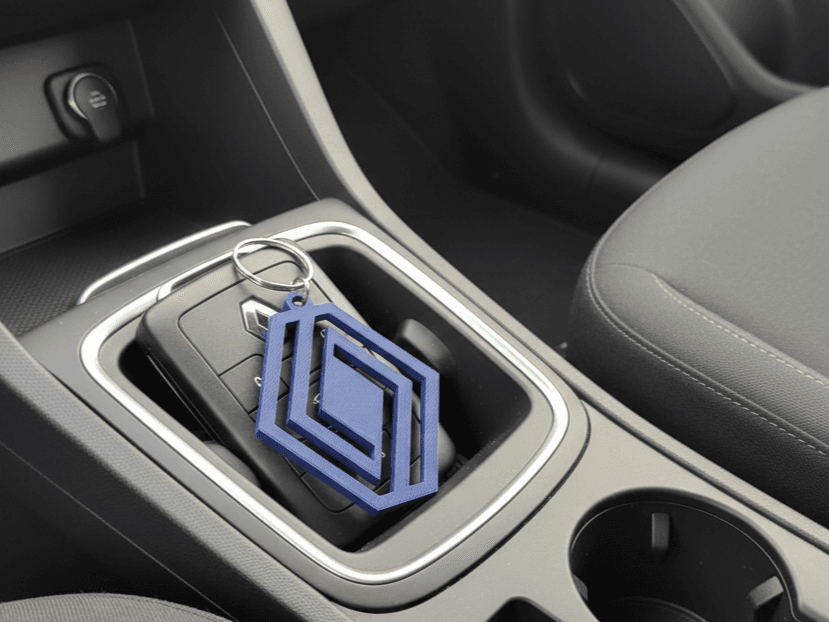 Renault New Logo Keychain – Cut-Out 