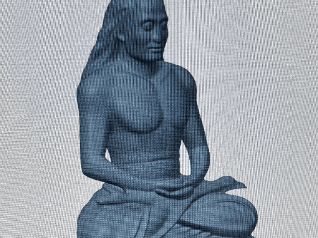 Sitzender Mann
