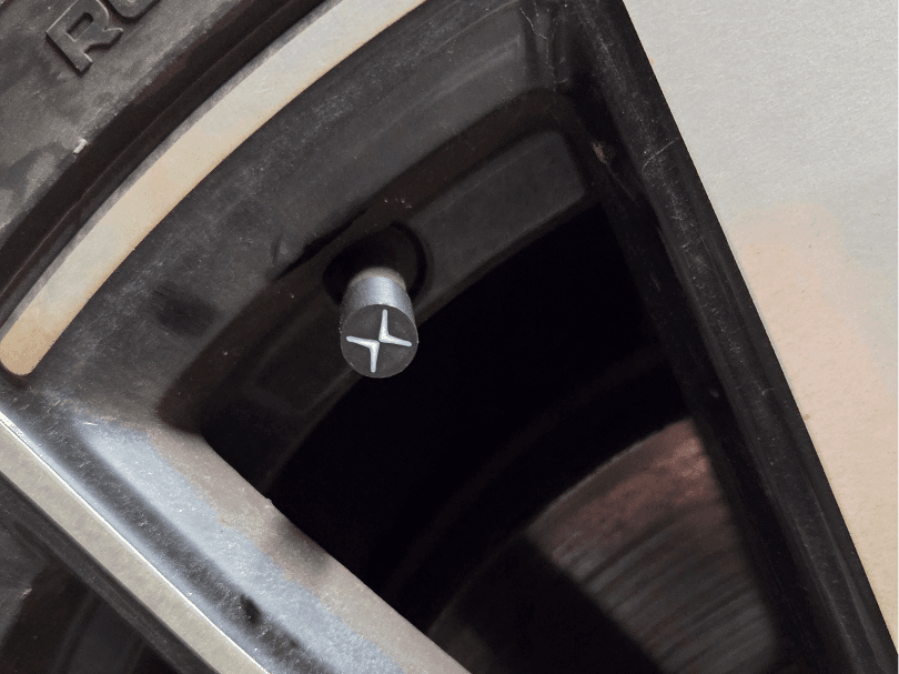 Polestar tyre valve cap