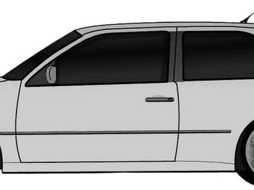 Volkswagen gol silueta