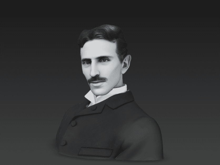 Nikola Tesla - Detail Portrait Bust (Science Icon)