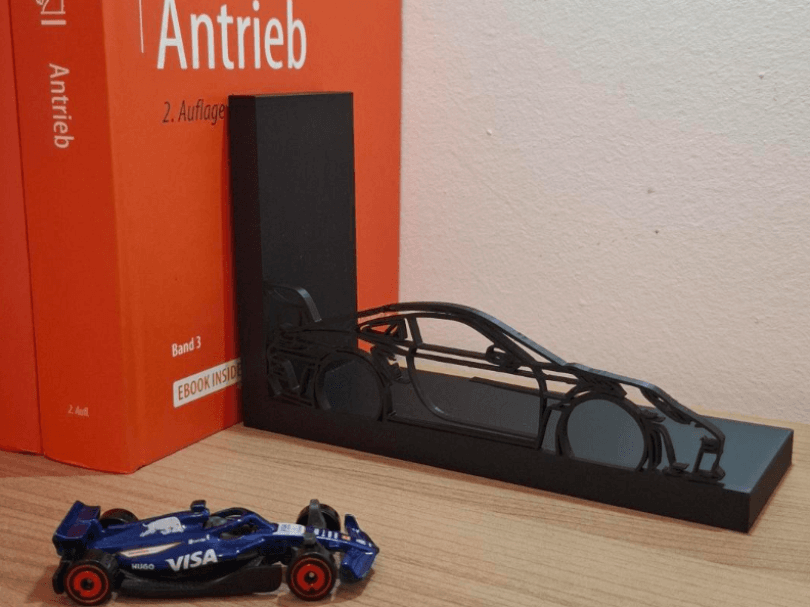 GT3 RS Silhouette Bookend - High Performance Decor