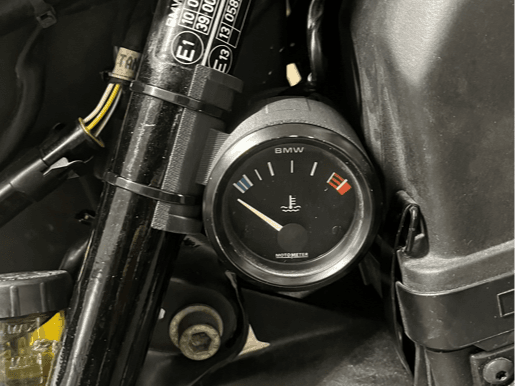 K100 cafe racer gauge holders, on frame