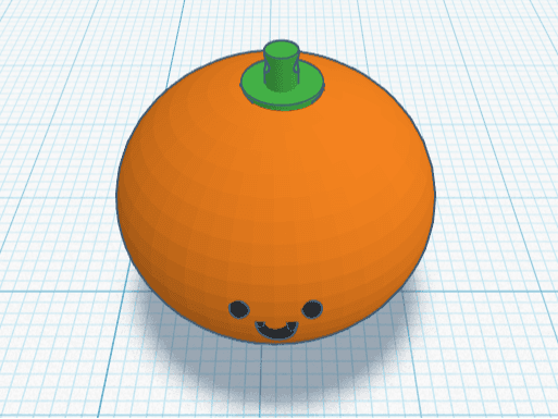 Chubby orange keychain - Fruit keychain collection