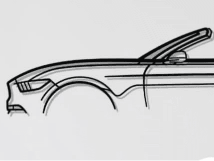 Silueta Mustang S550 Cabrio
