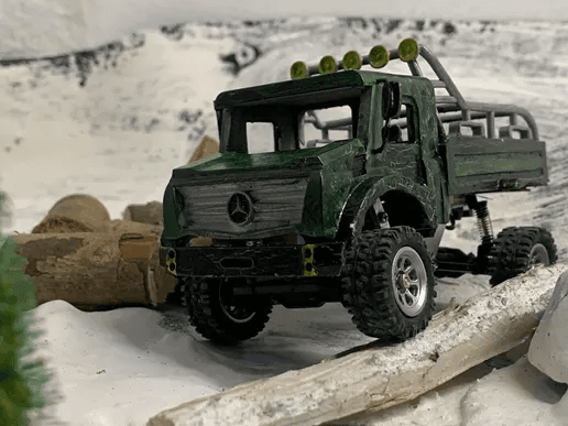 1/36 Mercedes Unimog RC Crawler body