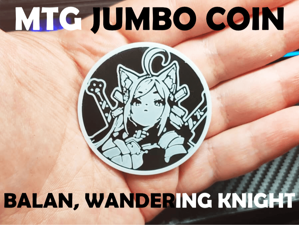 MTG Jumbo Coin Balan Wandering Knight