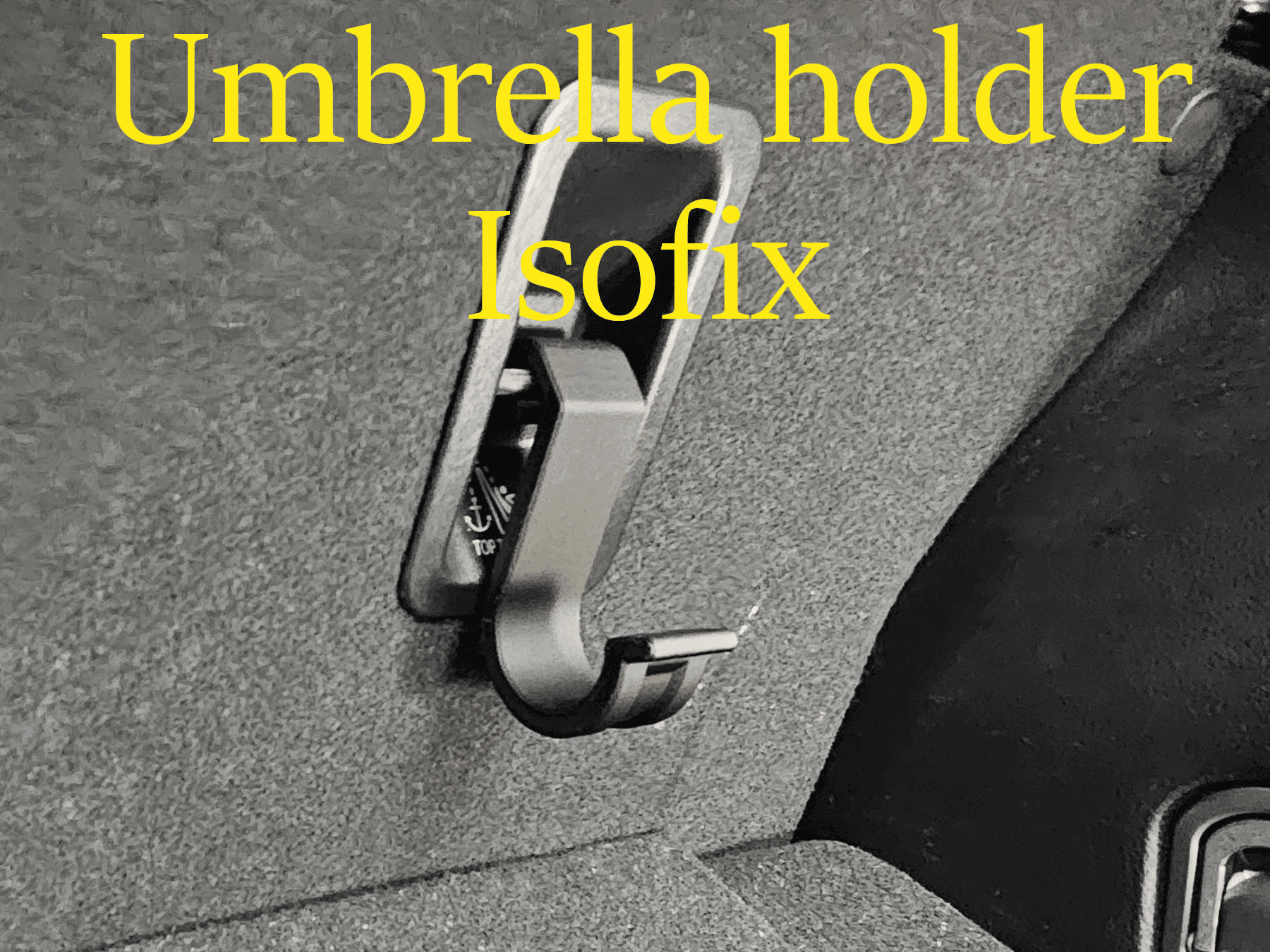 Umbrella hooks Isofix mounting