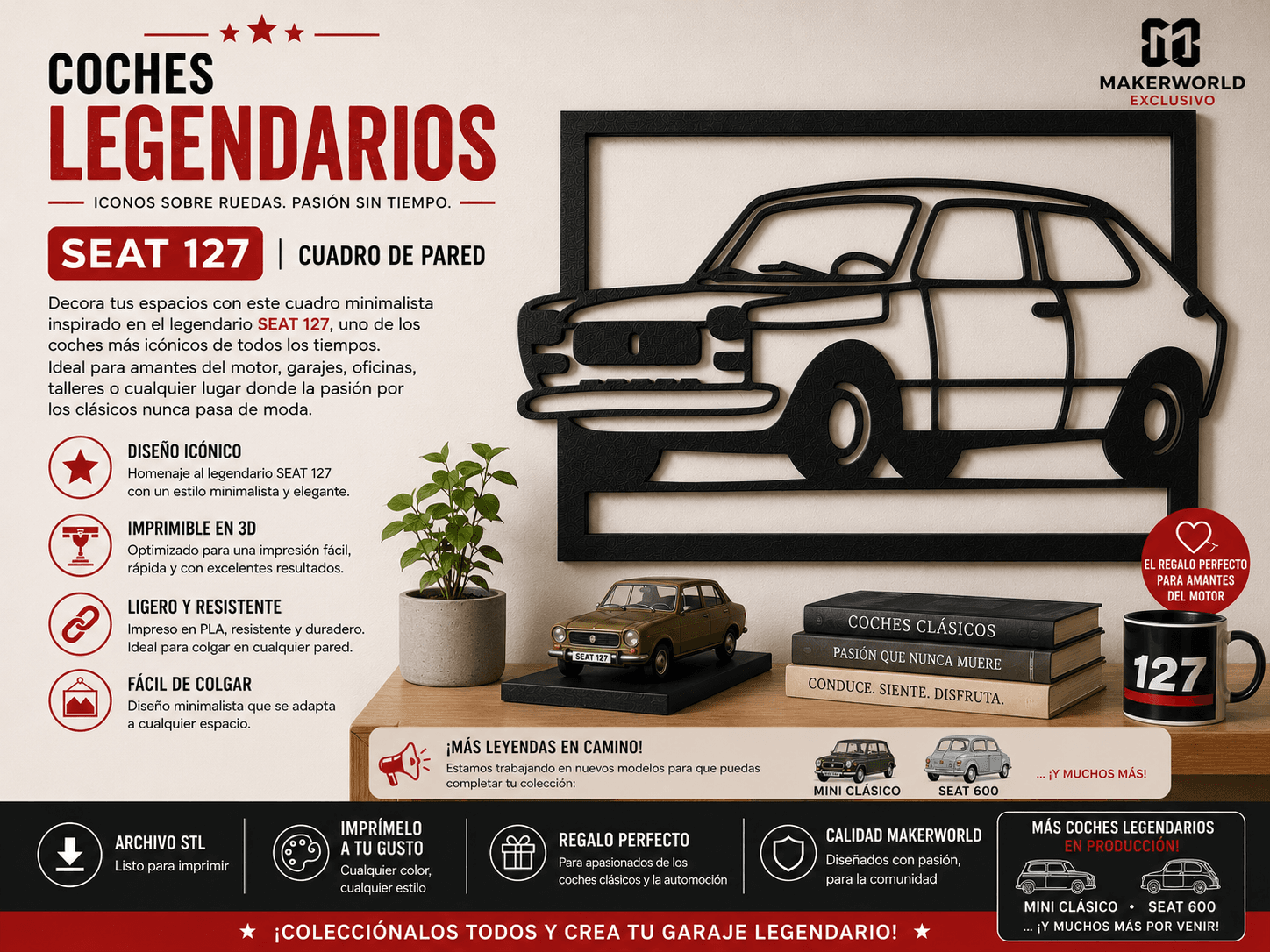Coches Clásicos/Classic Cars Wall Art