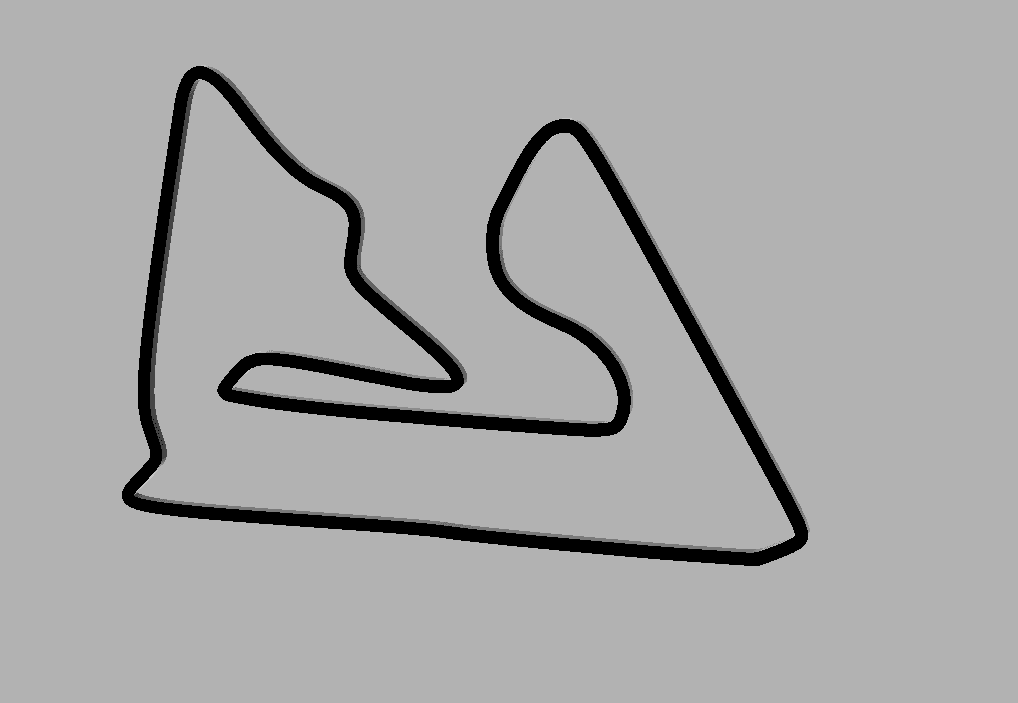 2D Wall Art - Bahrain Circuit F1 Track Sim Racing