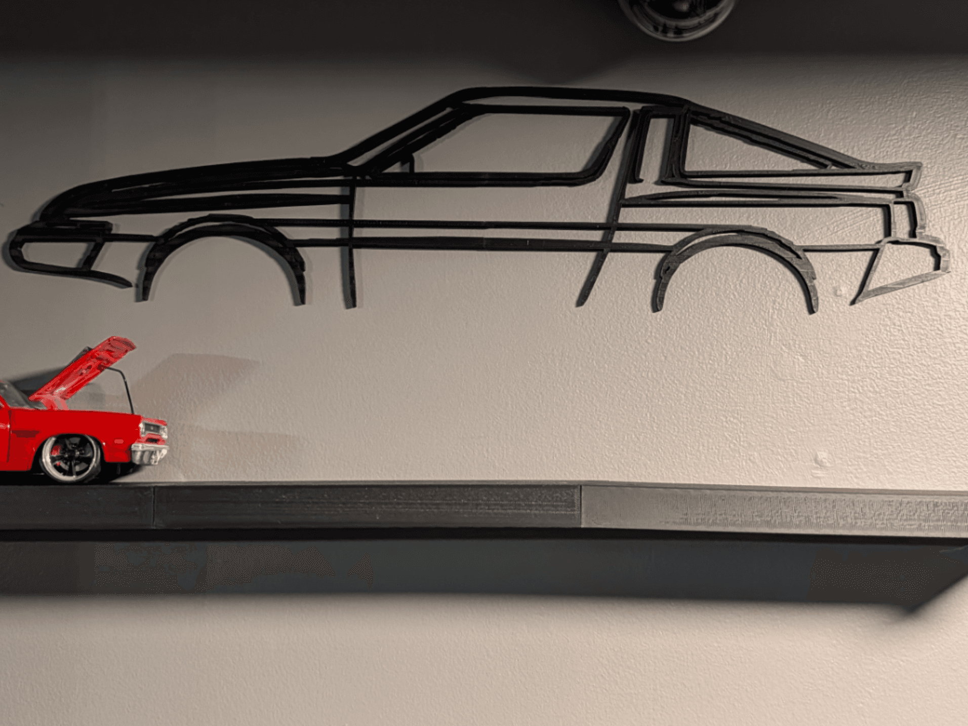 Mitsubishi Starion wall art 21 inches long