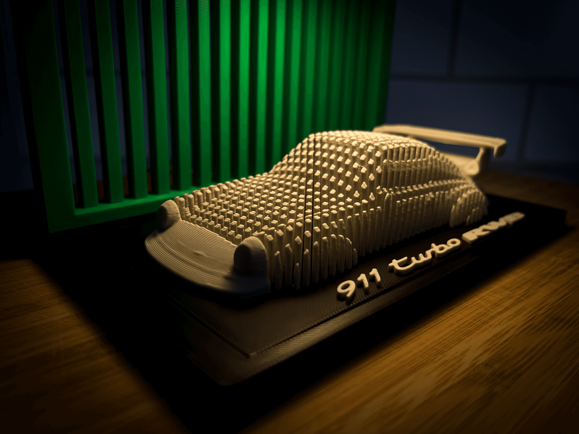 Porsche 911 Turbo RWB Hoonigan - Layered Car Art 