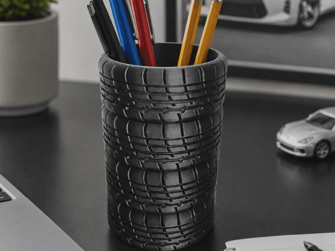 Tire Stack Pen / Pencil Holder