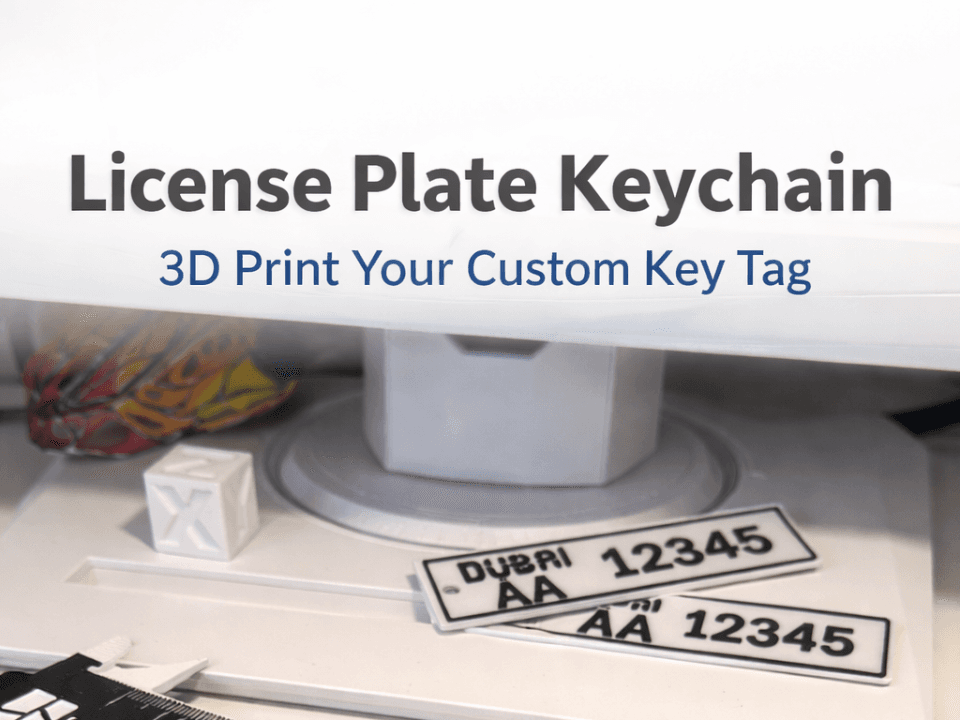 Dubai License Plate Keychain – Fully Customizable 