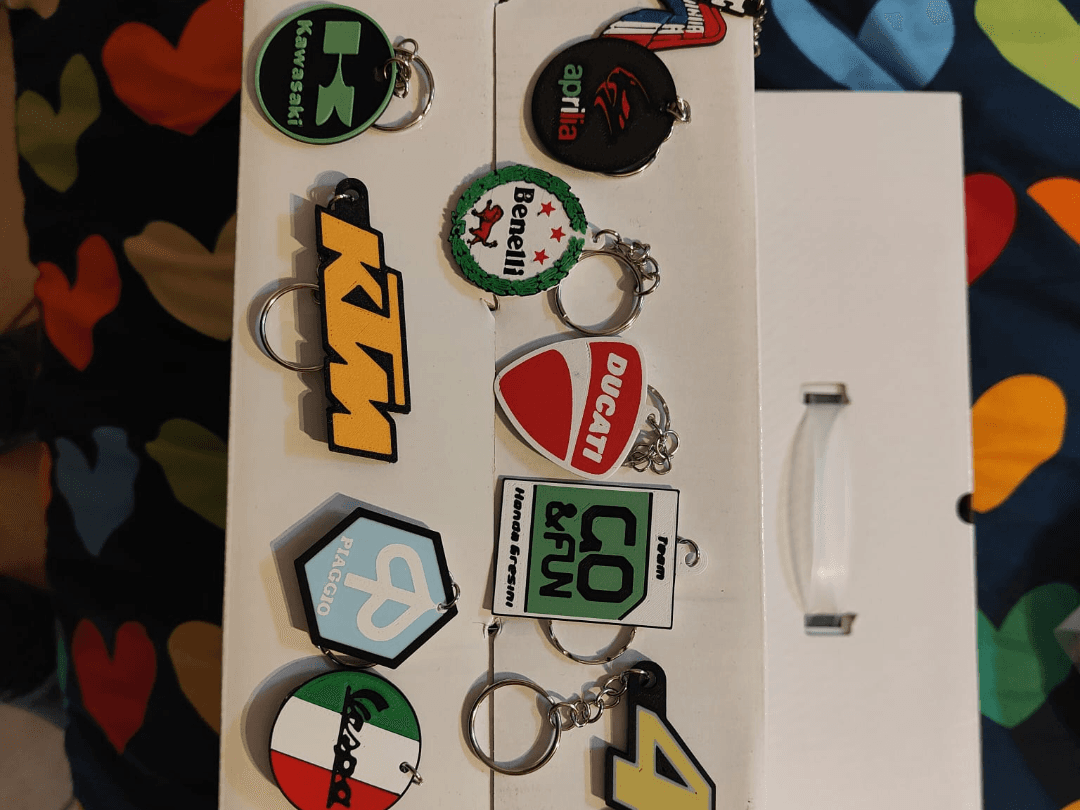 collezione portachiavi moto team moto gp