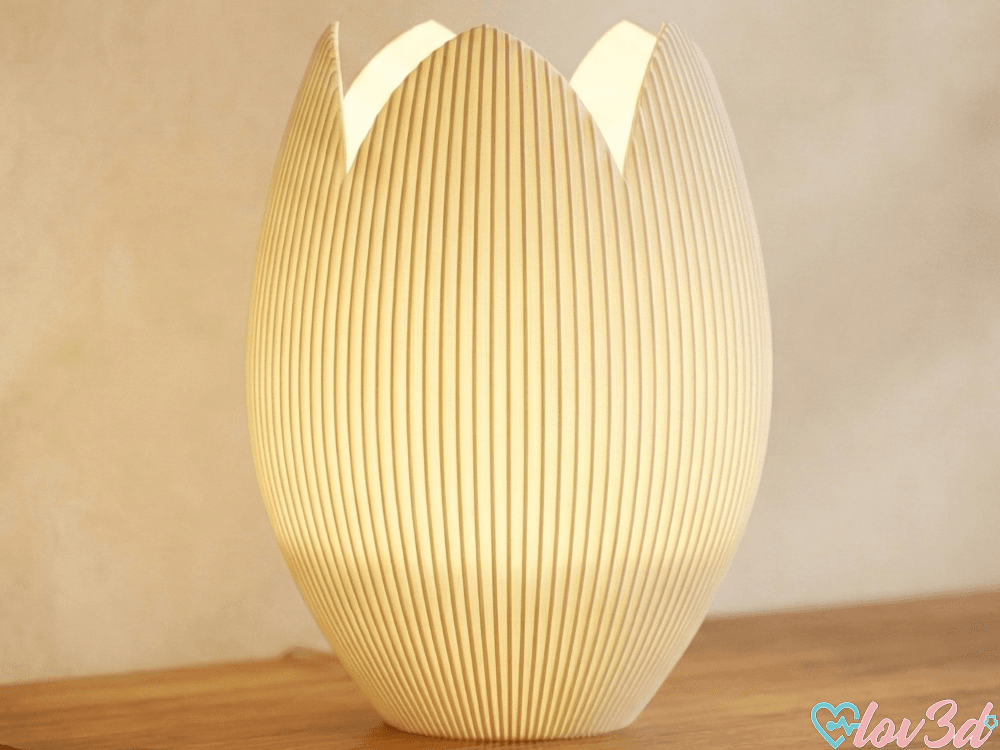 Ribbed Tulip Tealight Holder & Votive Lamp