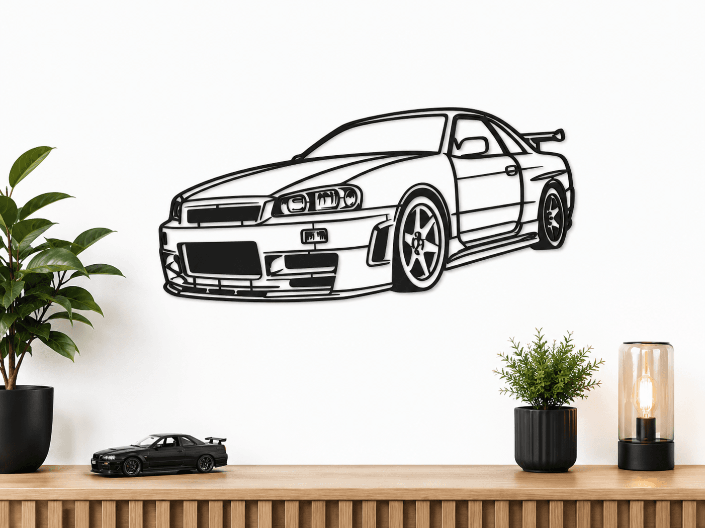 NISSAN GT-R R34 no AMS - wall art