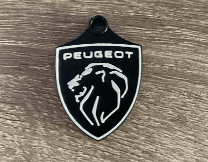 Peugeot keychain Dual Colour