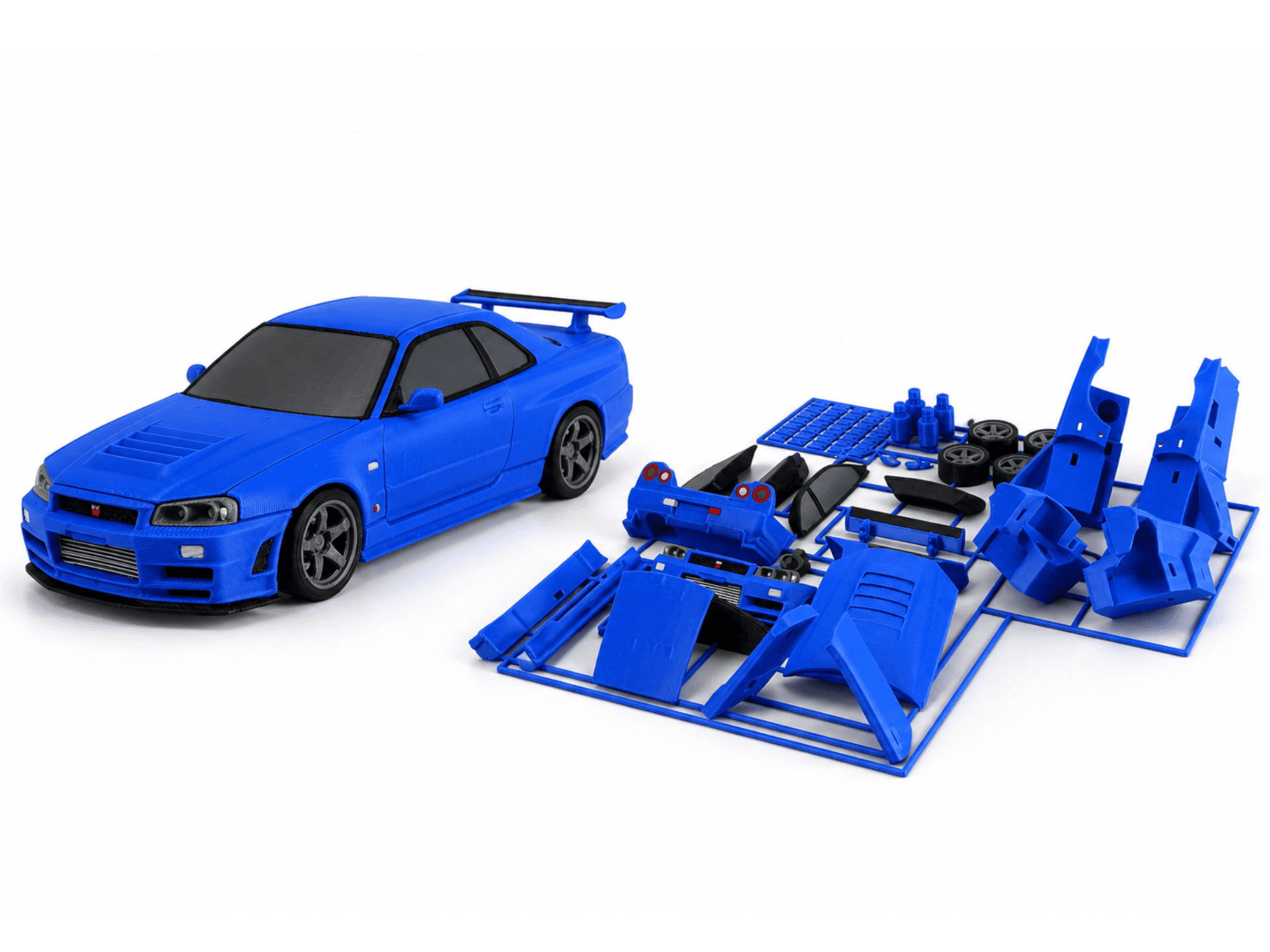 GT-R R34 Mini "Kit Card" -  A1 Mini, No Glue
