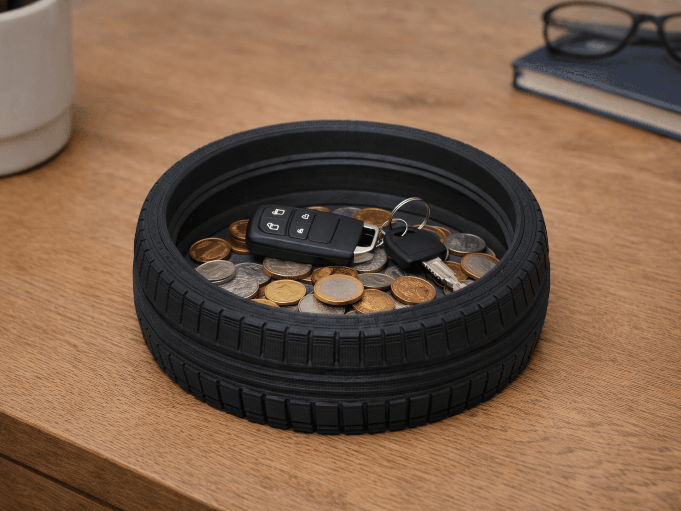 Car Tire Catchall Tray