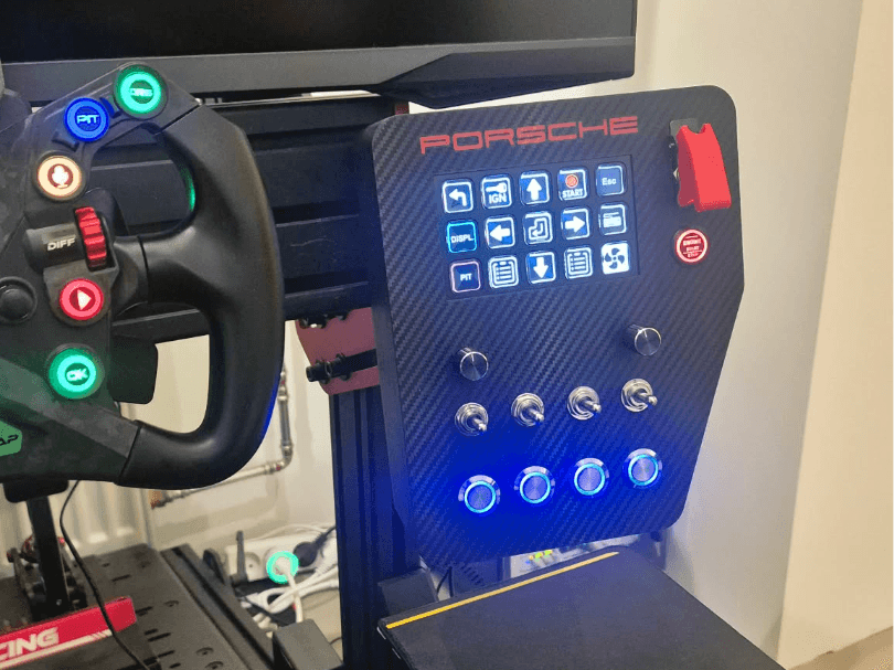 Simracing Button Box, with Streamdeck MK1