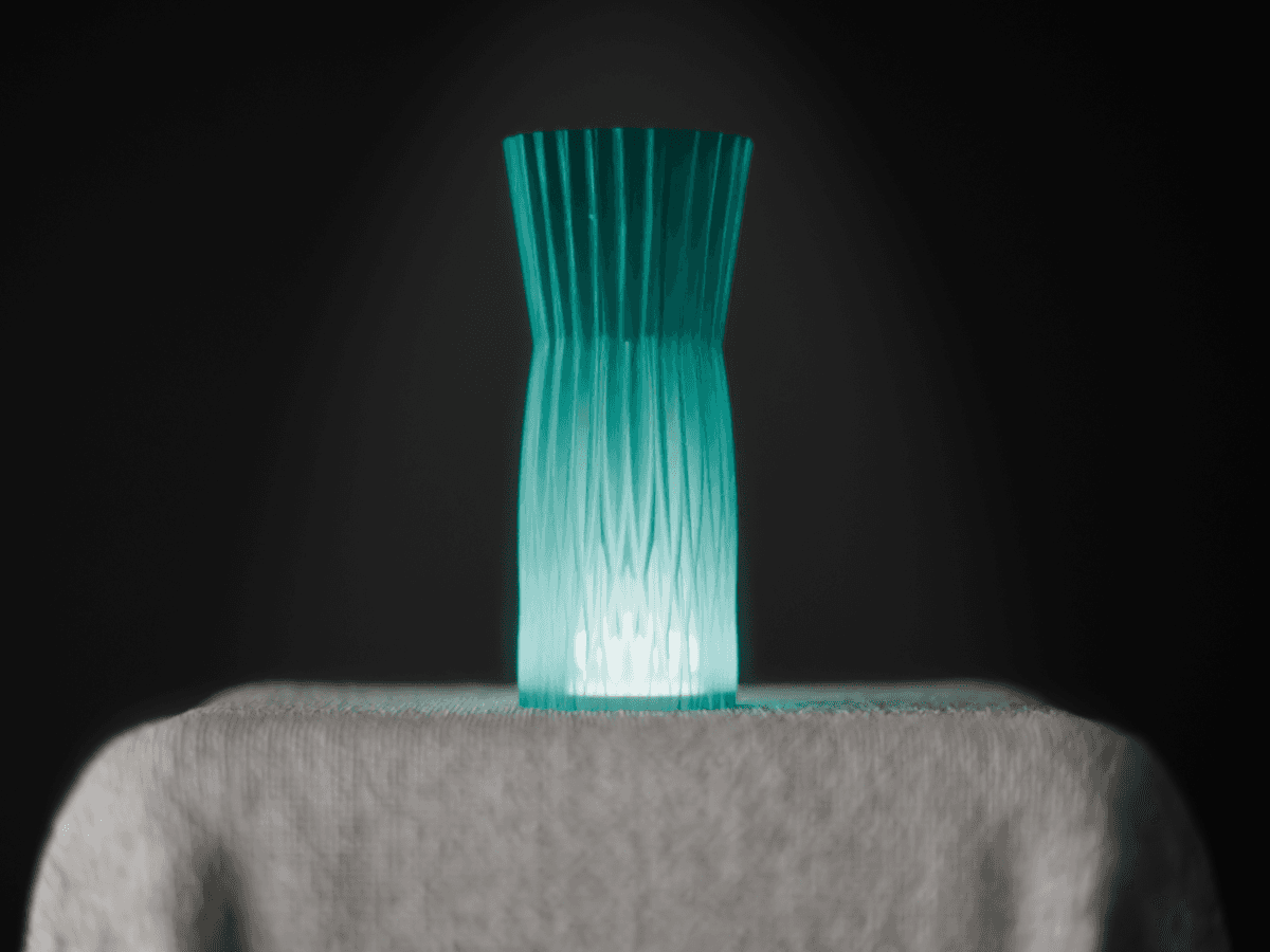 Wireless lamp. Easy print. under 40g filament 