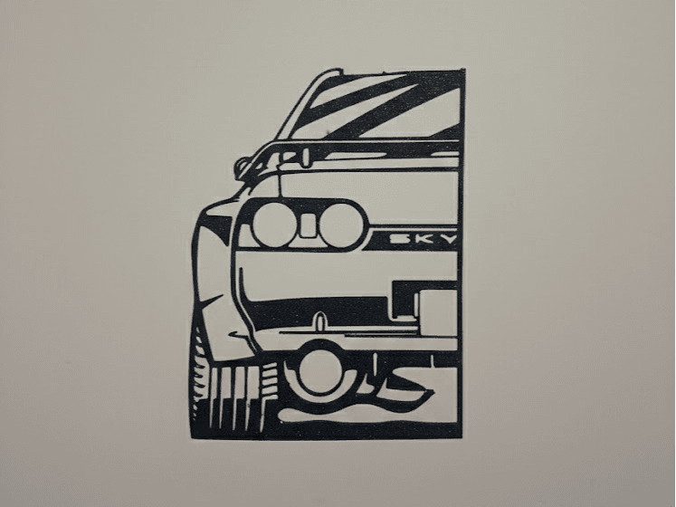 Nissan Skyline GTR r32-godzilla Arte Murale decoro