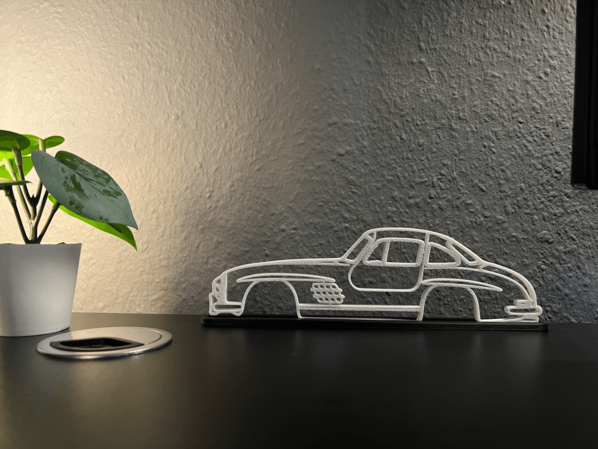 Mercedes-Benz SL300 Silhouette – Minimalist 2D Art