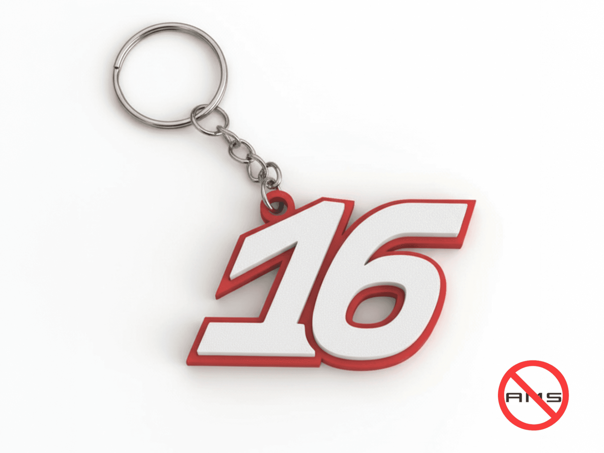 F1 - Leclerc #16 Keychain (NO AMS Needed)