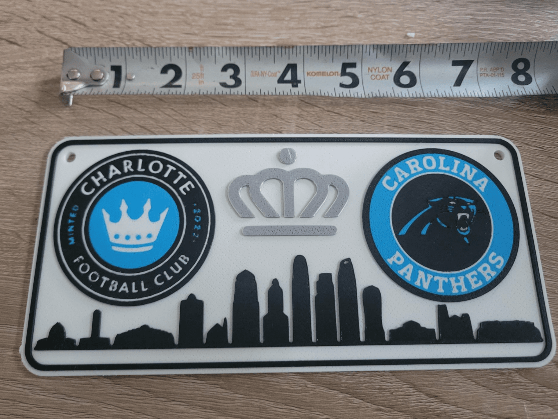 Charlotte FC Carolina Panthers Skyline Deco Sign