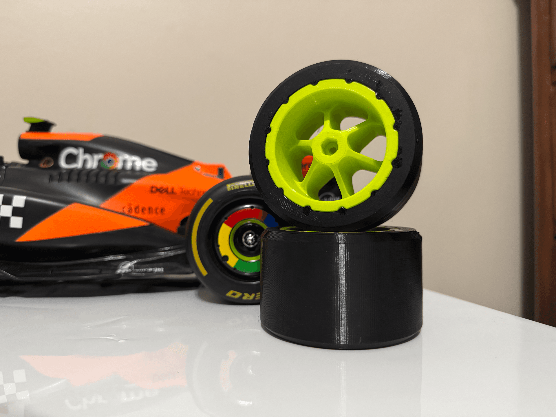 Maisto F1 RC Car Rear Wheels and Tires