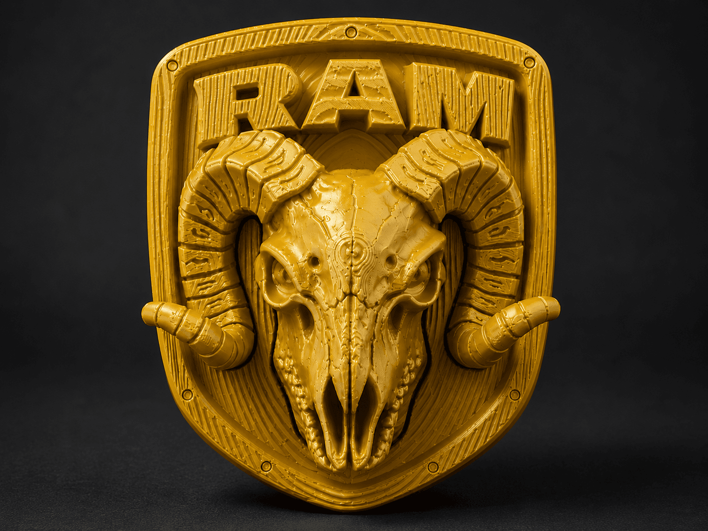 Dodge Ram Skull Tailgate Emblem