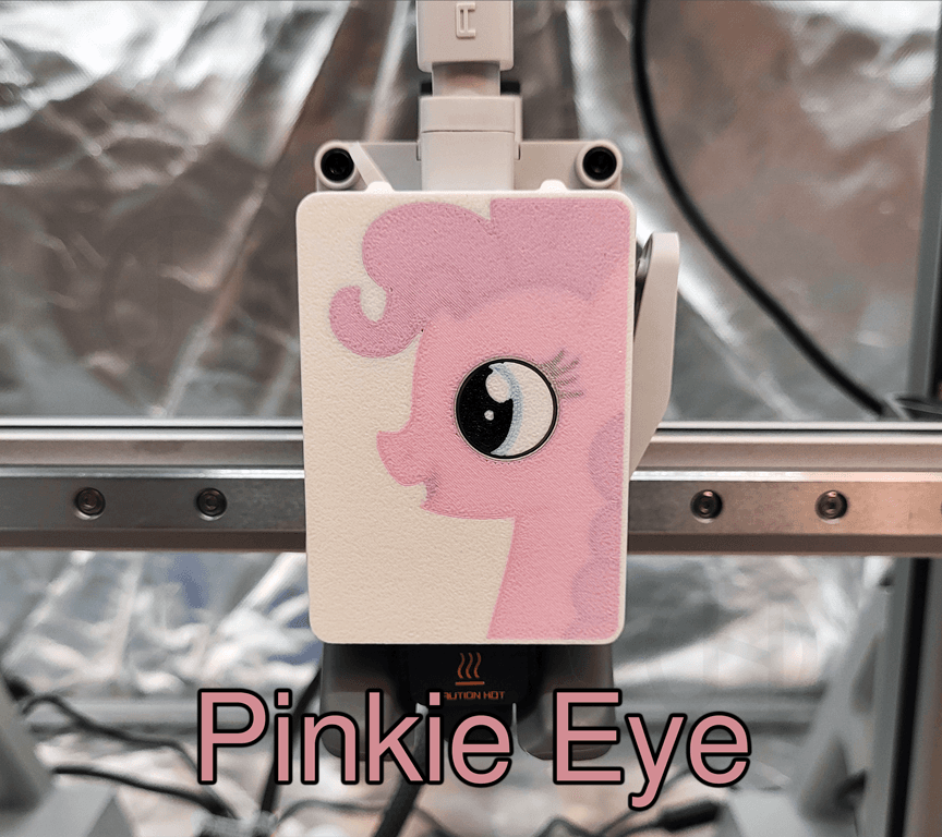 Pinkie Eye Front Cover for A1 & Mini w/ Moving Eye